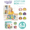 WOOPIE Interaktywna Kostka Sensoryczna Edukacyjna Montessori Sorter 6w1