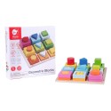 CLASSIC WORLD Układanka Nauka Kształtów i Liczenia 5w1 Domino Sorter MONTESSORI 28 el.