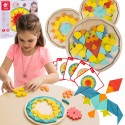 CLASSIC WORLD MONTESSORI Puzzle Mosaic Tangram Patterns Shapes and Colors