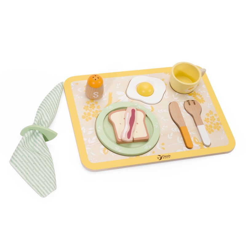 CLASSIC WORLD Wooden Breakfast Set 13 pcs.