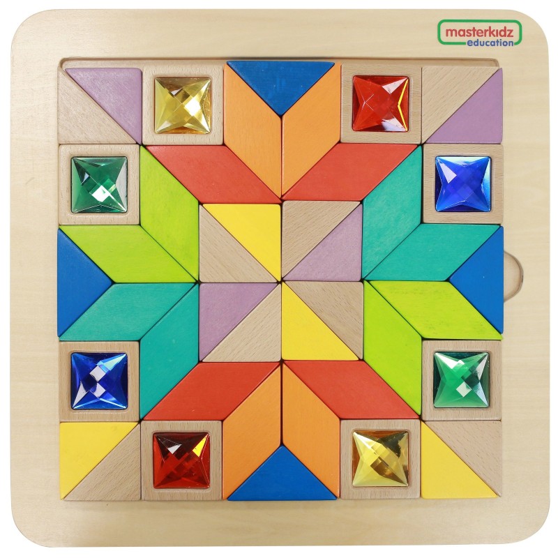 MASTERKIDZ Mozaika - Vkladacie Puzzle Tangram