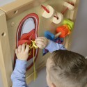 MASTERKIDZ Tablica Edukacyjna - Zręczność Manualna Sznurowanie Montessori