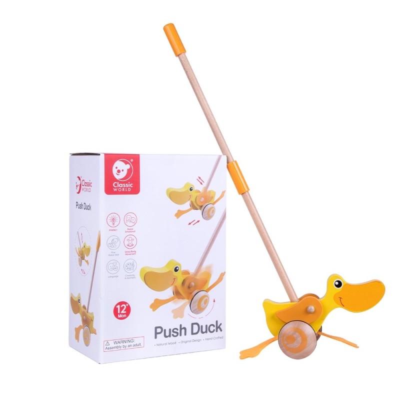 Classic World EKO Wooden Duck Pusher