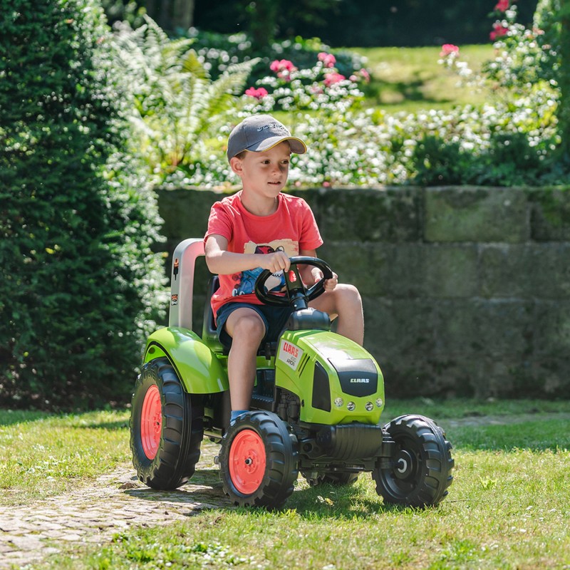 FALK Traktor na Pedały Claas Duży z Przyczepką od 3 lat