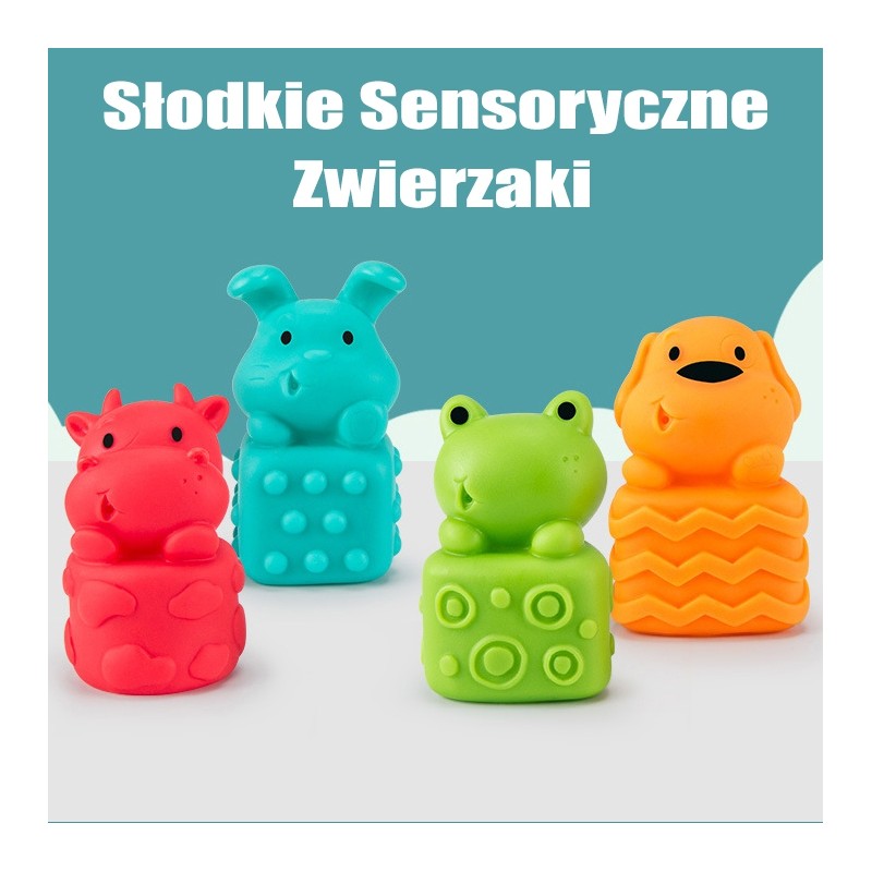 WOOPIE BABY Sensory Puzzles Squeeze Puzzle Sound Learning to Count 20 el.