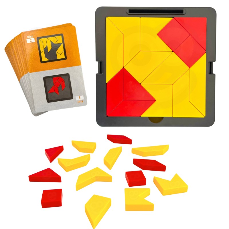 WOOPIE Logická Hra Tangram - Vreckové Puzzle