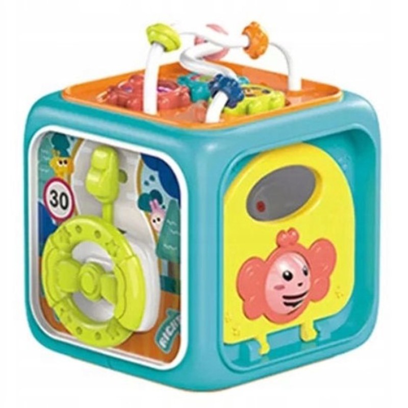 WOOPIE BABY Interaktywna Kostka Sensoryczna Edukacyjna Montessori Sorter 6w1