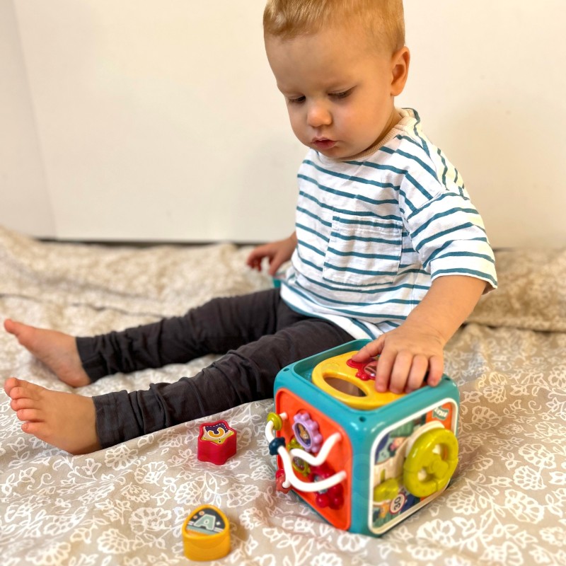 WOOPIE BABY Interaktywna Kostka Sensoryczna Edukacyjna Montessori Sorter 6w1