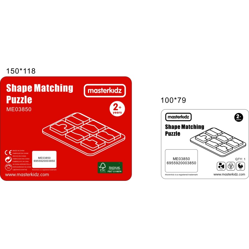 MASTERKIDZ Tablica Edukacjna Sorter Dopasowanie Kształty i Kolory
