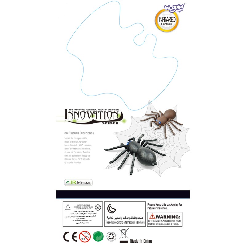WOOPIE Pająk Interaktywny Zdalnie Sterowany Pilotem