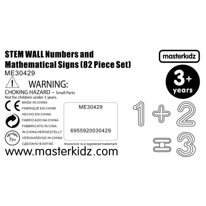 MASTERKIDZ Sada Čísel a Znamienok na Počítanie STEM 82 ks.