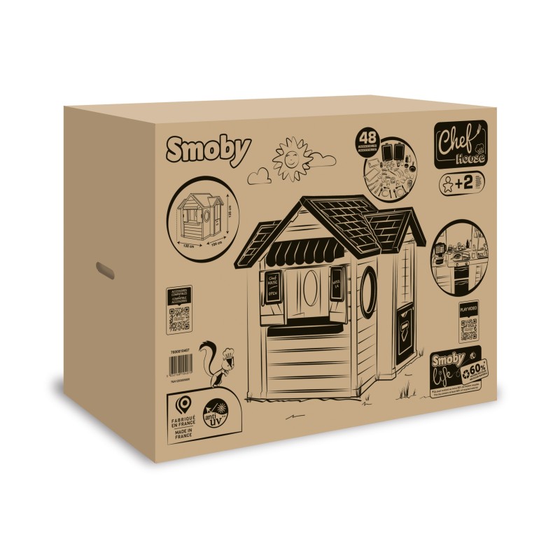 Smoby Chef House Záhradný Domček s Kuchyňou - Predajný Stánok