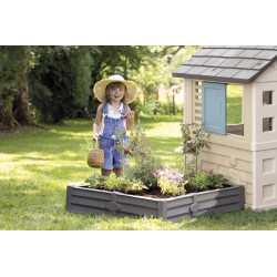 Smoby Life EKO Záhradný domček 2v1 | Domček s pieskoviskom a záhradkou