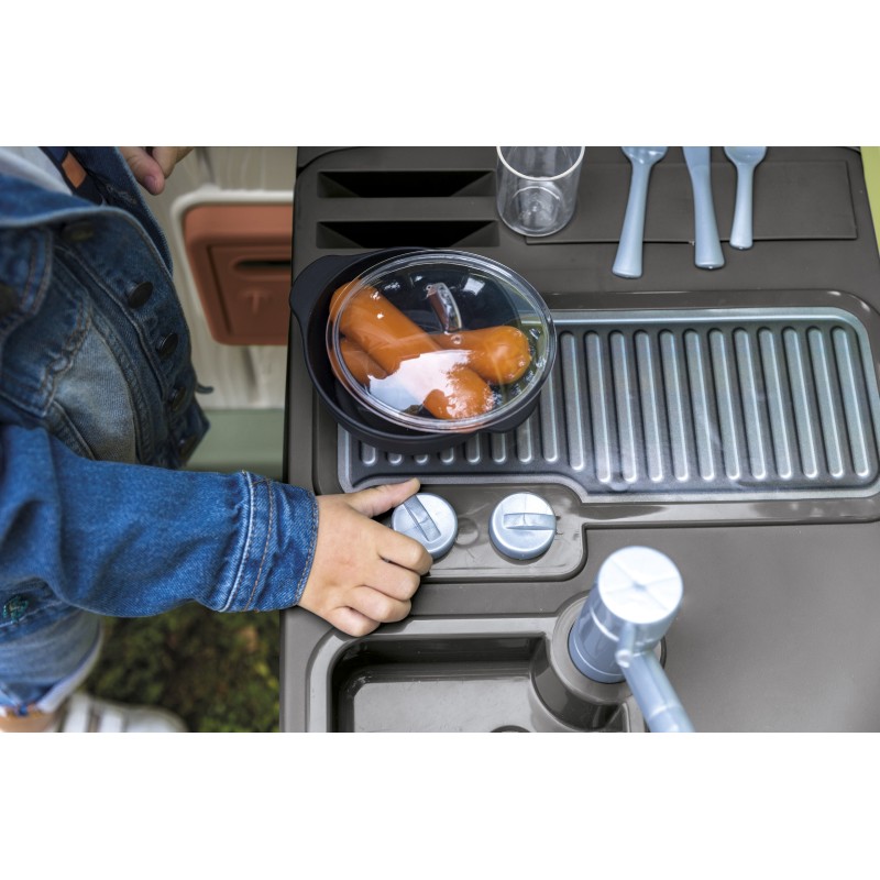 Smoby Life EKO Letná kuchynka | Príslušenstvo k záhradným domčekom (Gril a drez)