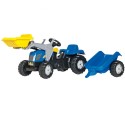 Rolly Toys rollyKid Šlapací Traktor / Nakladač New Holland prívesom