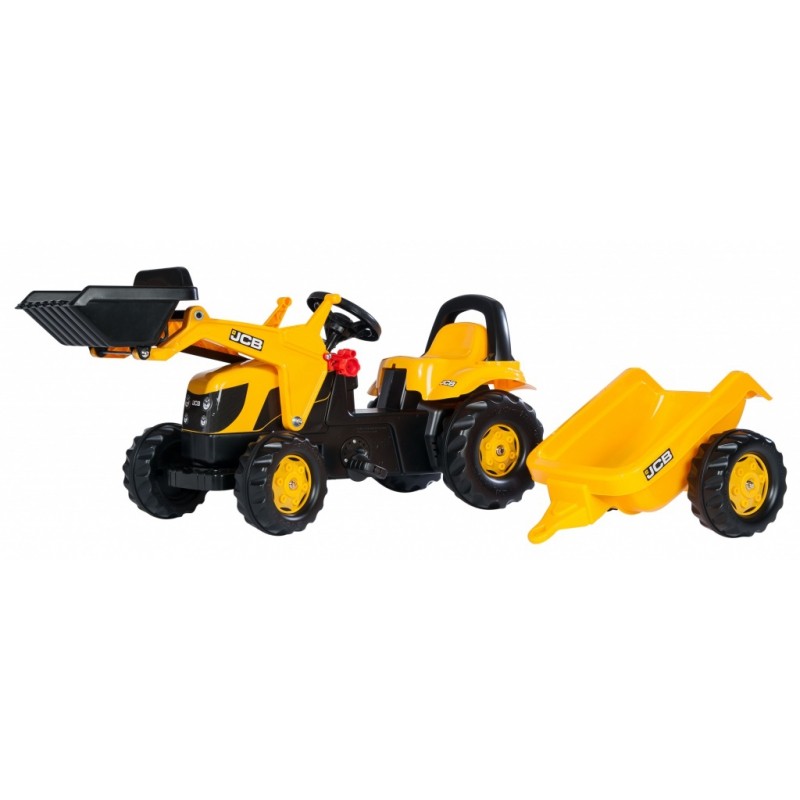 Rolly Toys rollyKid Šlapací Traktor JCB s Lyžicou a Prívesom 2-5 rokov
