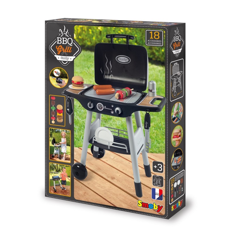 Smoby Detský Záhradný Gril Barbecue s Príslušenstvom 18 ks