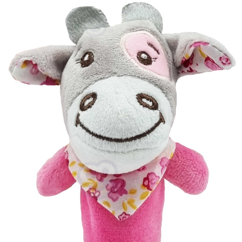 WOOPIE Plyšová hračka a hryzatko Kravička