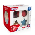 WOOPIE Flexibilná Senzorická Kocka na Triedenie Tvarov 11 Dielov