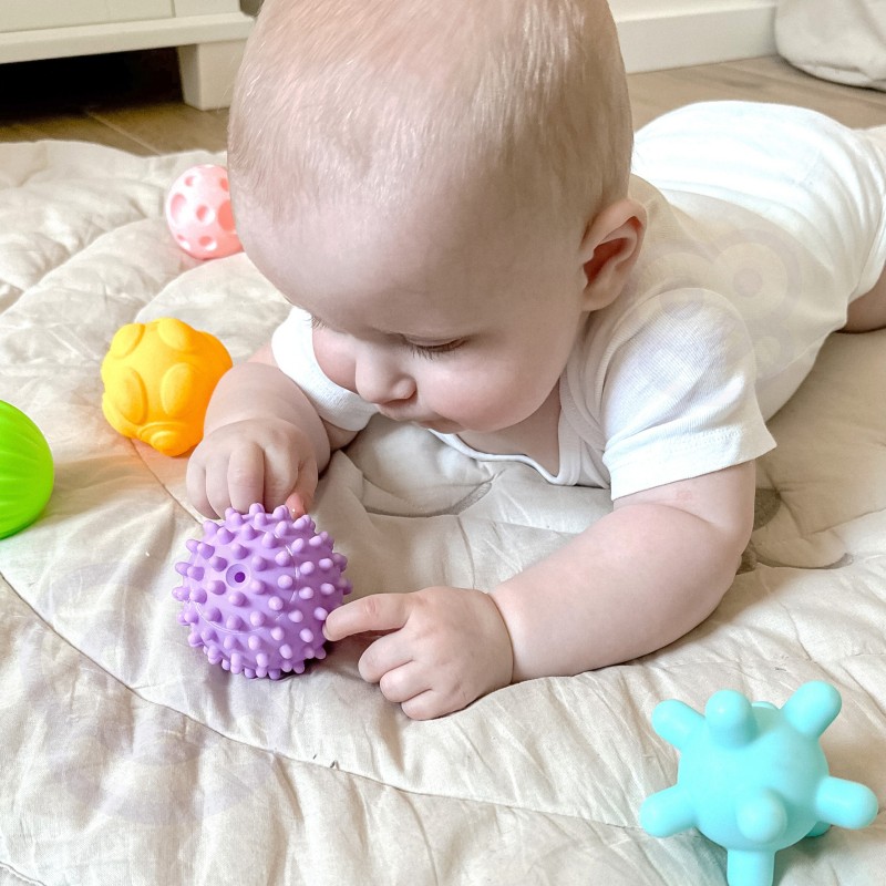 WOOPIE Senzorické Loptičky na Stláčanie 6 ks.