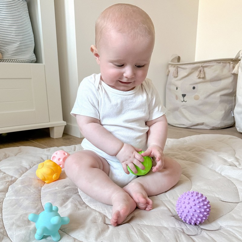 WOOPIE Senzorické Loptičky na Stláčanie 6 ks.