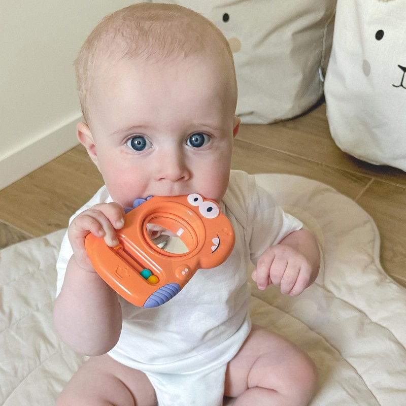WOOPIE BABY Senzorické Hryzátko so Zrkadlom Dino