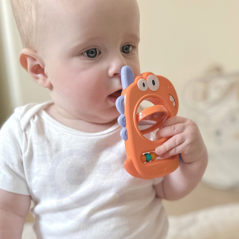 WOOPIE BABY Senzorické Hryzátko so Zrkadlom Dino