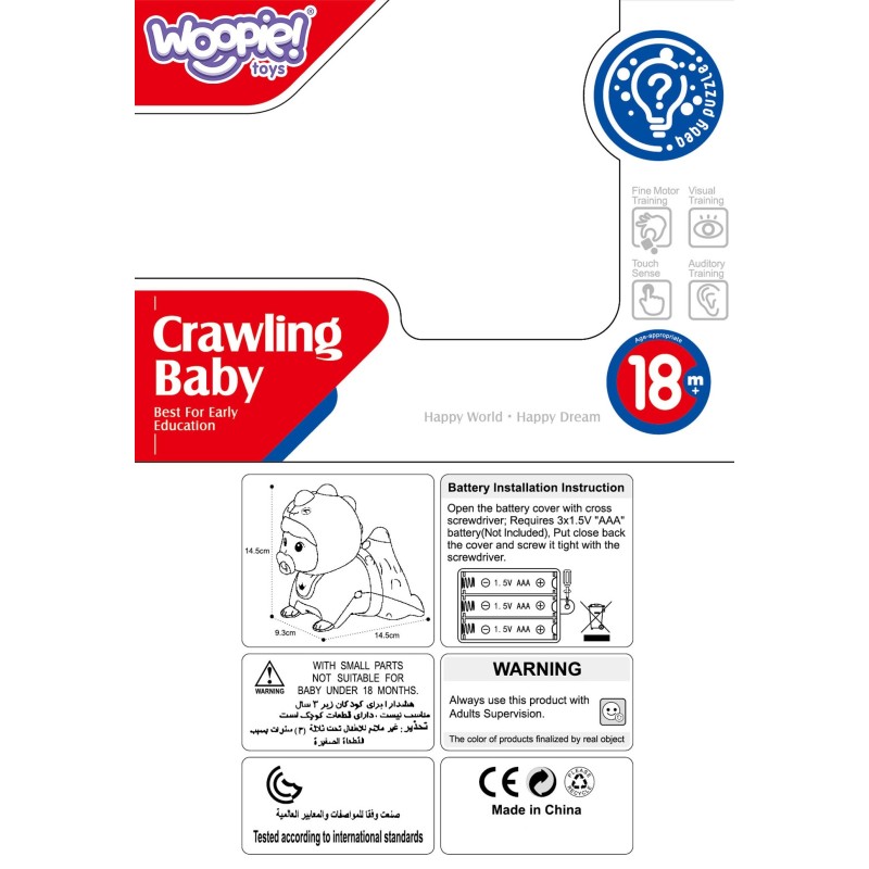 WOOPIE BABY Interaktívna Pohybujúca Bábika - Ružová