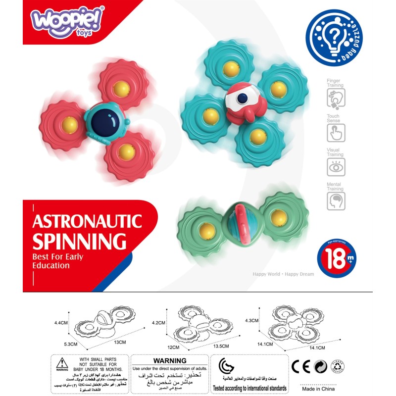 WOOPIE BABY Hryzatko a Spiner 3 ks.