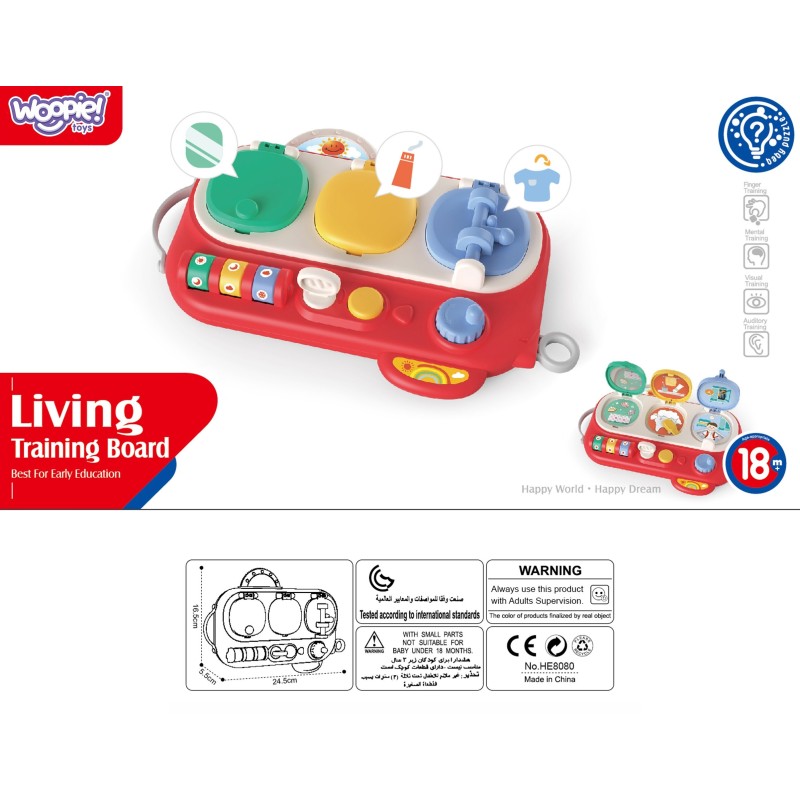 WOOPIE BABY Manipulačná Vzdelávacia Hračka na Otváranie