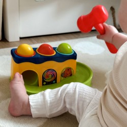 WOOPIE BABY Farebná Montessori Zatĺkačka s Kladivkom