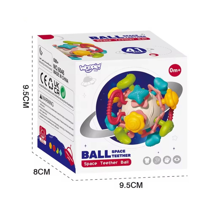 WOOPIE BABY Mäkká Senzorická Hrkálka 0m+