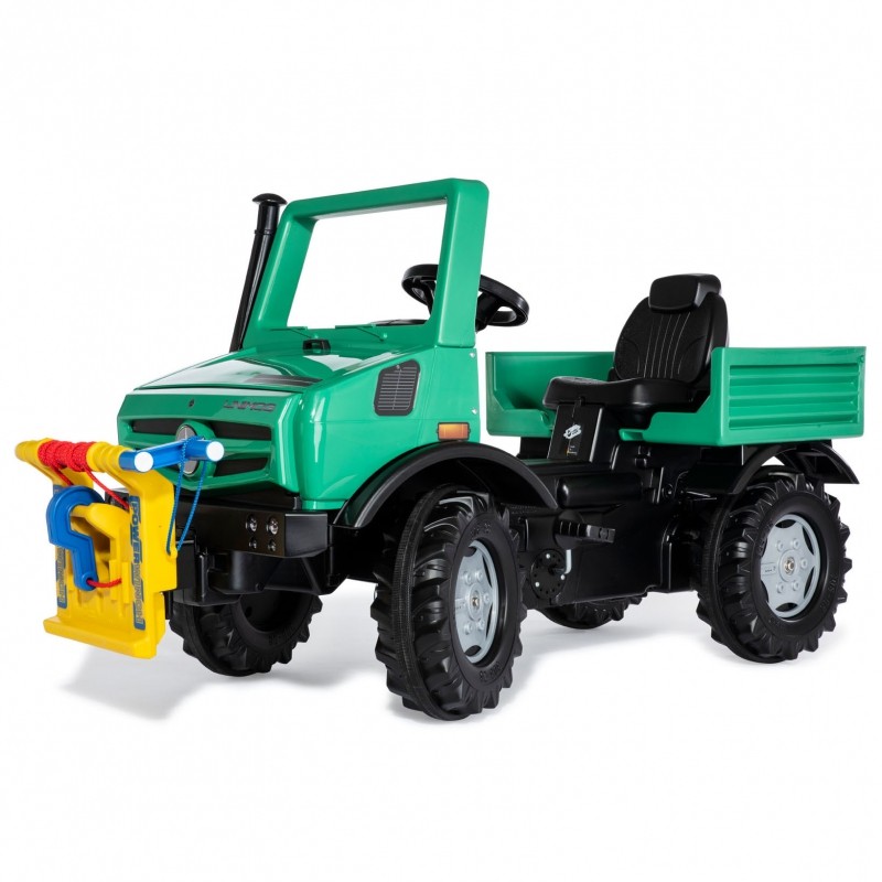 Rolly Toys nákladné auto na pedáloch Unimog Mercedes-Benz Winch