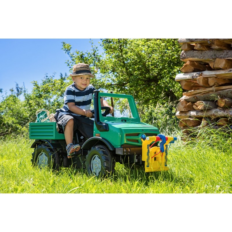 Rolly Toys nákladné auto na pedáloch Unimog Mercedes-Benz Winch