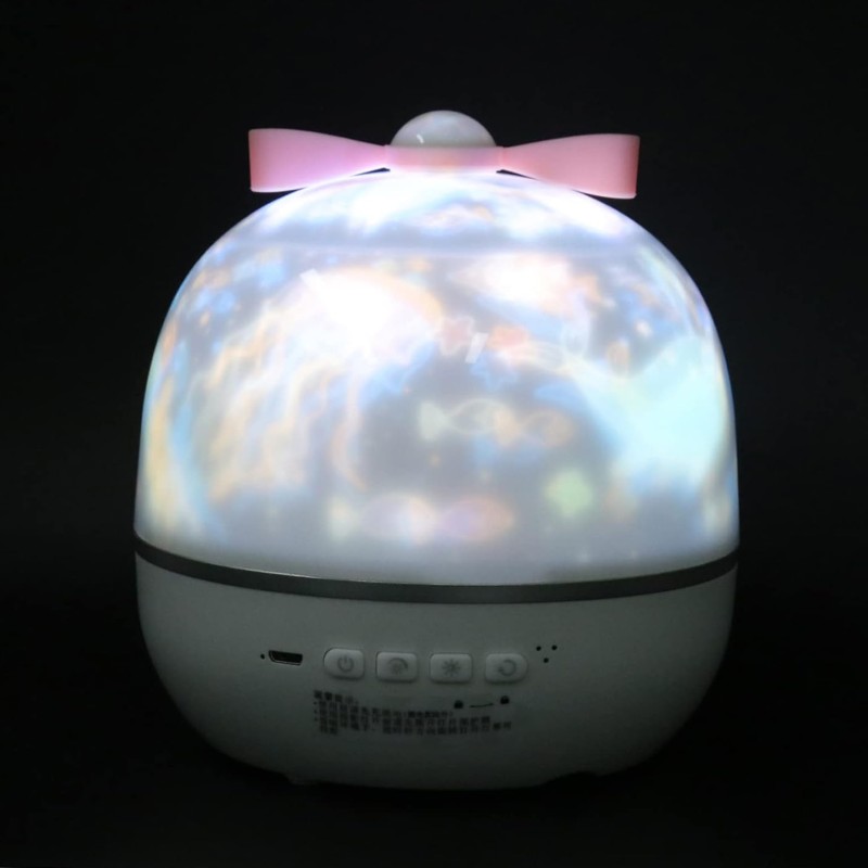 WOOPIE Projektor Magické sny | Nočná lampička 6v1 s vymeniteľnými témami a hudbou