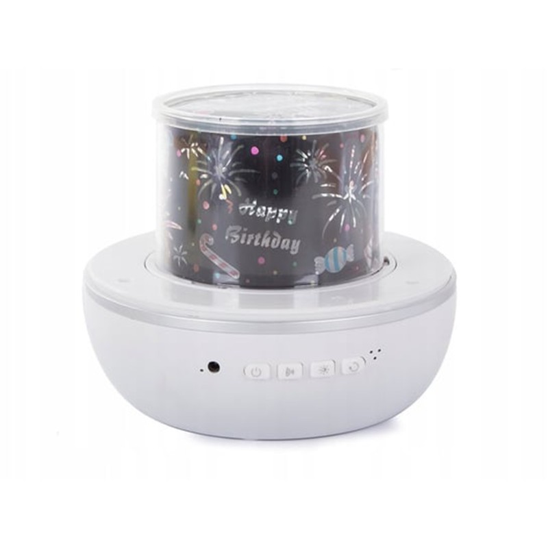 WOOPIE Projektor Magické sny | Nočná lampička 6v1 s vymeniteľnými témami a hudbou