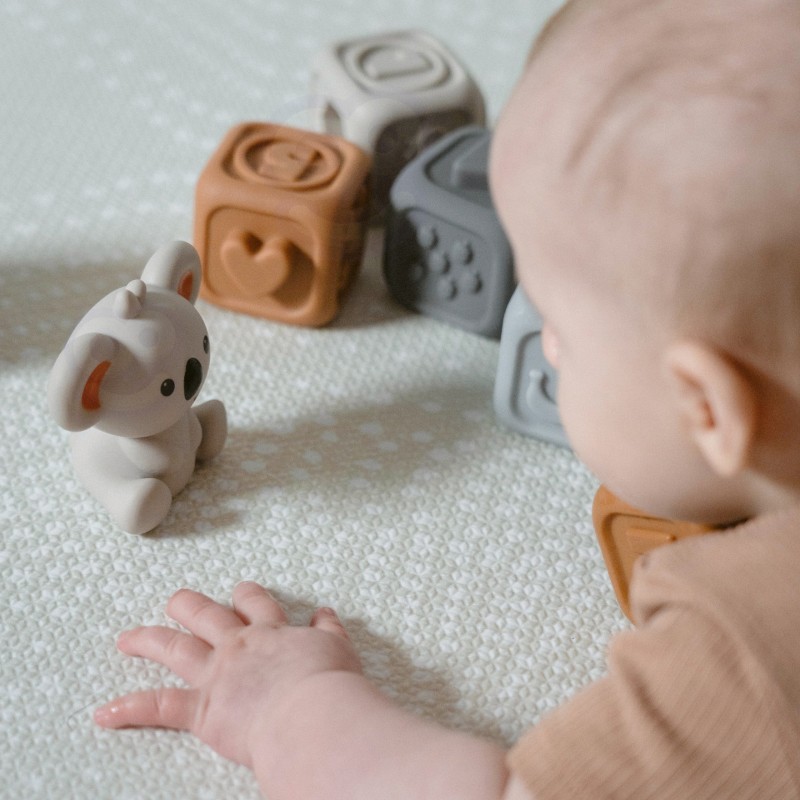 WOOPIE BABY Pyramídka Senzorické Kocky - Čísla