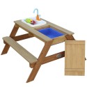 AXI Drevený Piknikový Stôl so Sedením a Nádobou na Vodu a Piesok