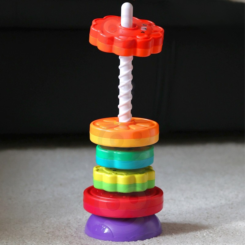 WOOPIE BABY Skrutkovacia Pyramídka - Veža so Zvieratkami