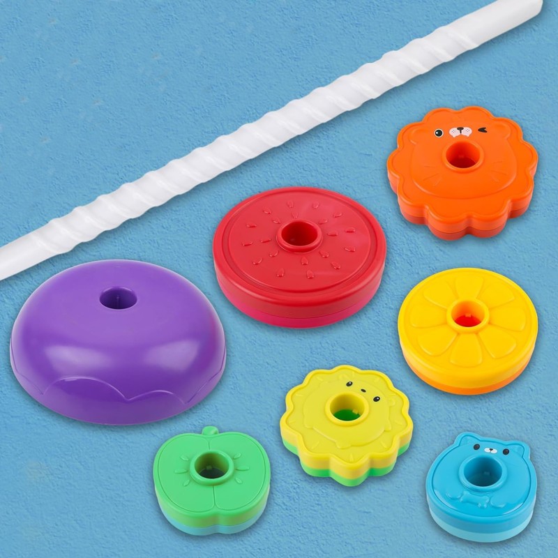 WOOPIE BABY Skrutkovacia Pyramídka - Veža so Zvieratkami