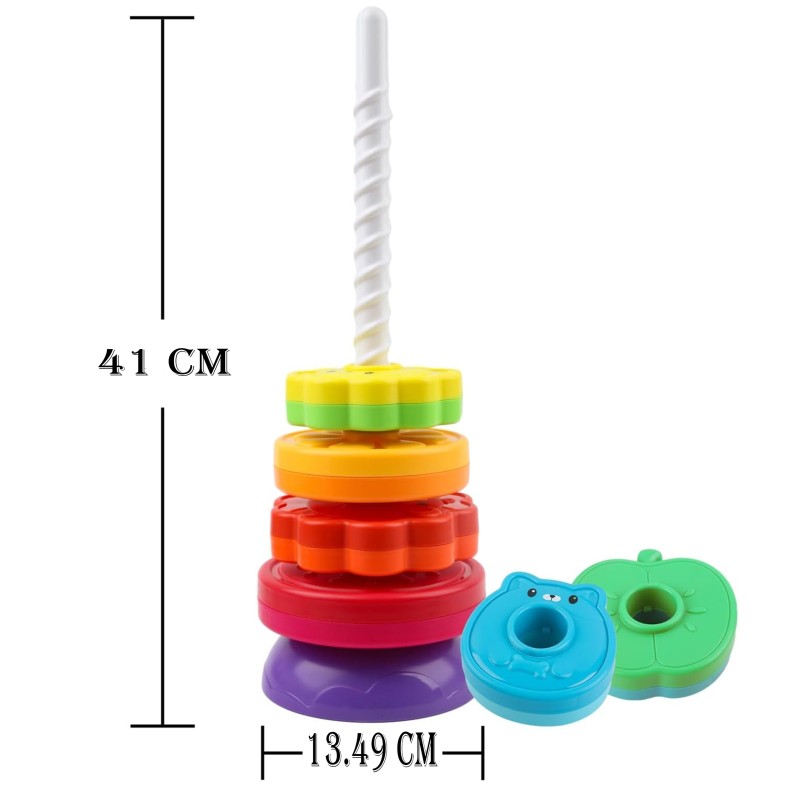 WOOPIE BABY Skrutkovacia Pyramídka - Veža so Zvieratkami