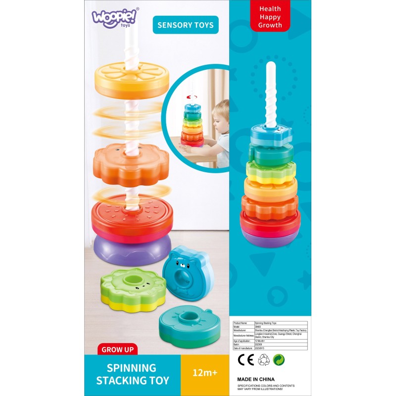 WOOPIE BABY Skrutkovacia Pyramídka - Veža so Zvieratkami