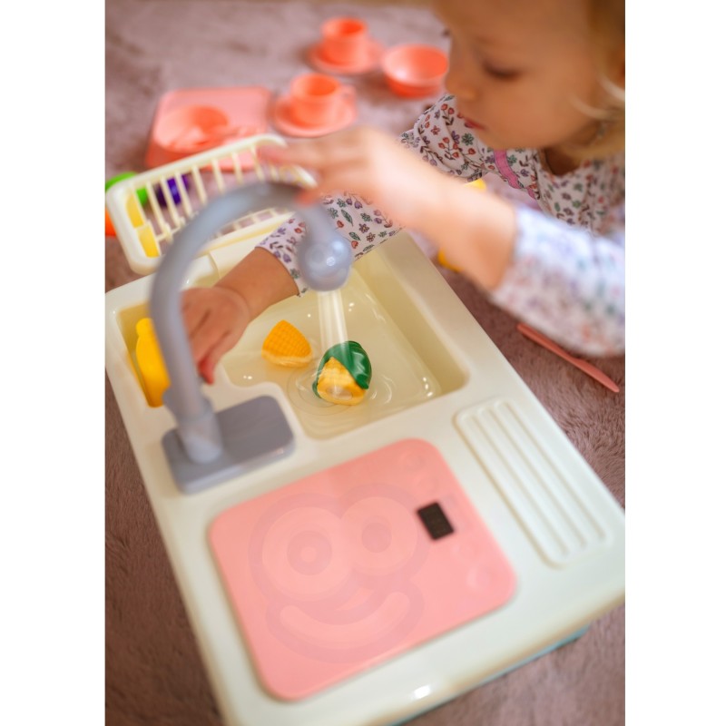 WOOPIE Detská Kuchynka s Tečúcou Vodou a Príslušenstvom - Modrá