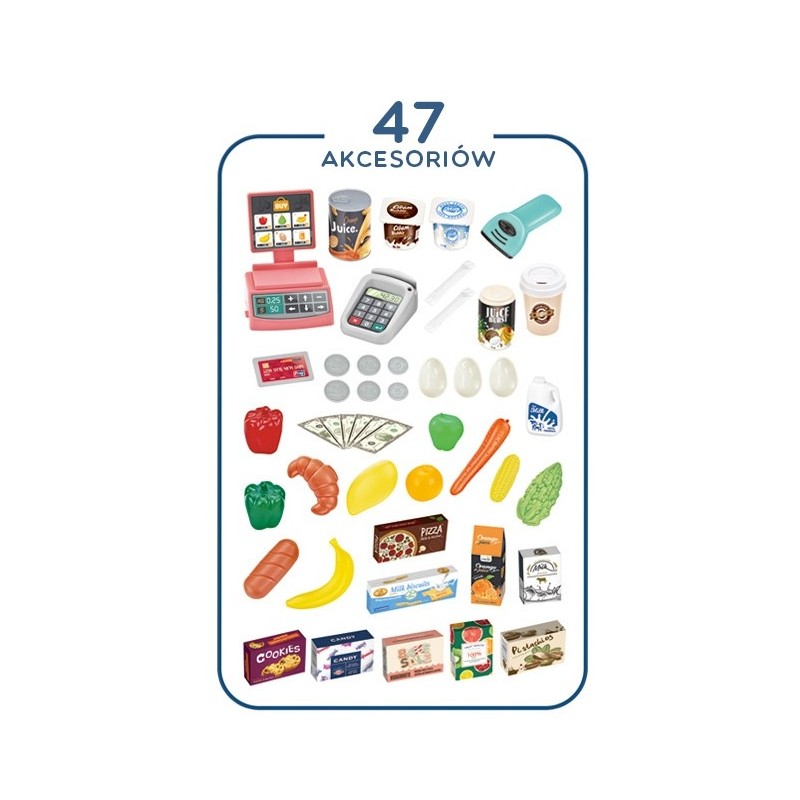 WOOPIE Obchod Supermarket s Príslušenstvom 47 Dielov