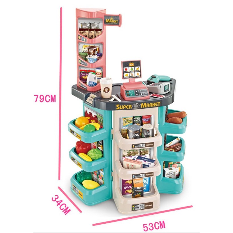 WOOPIE Obchod Supermarket s Príslušenstvom 47 Dielov