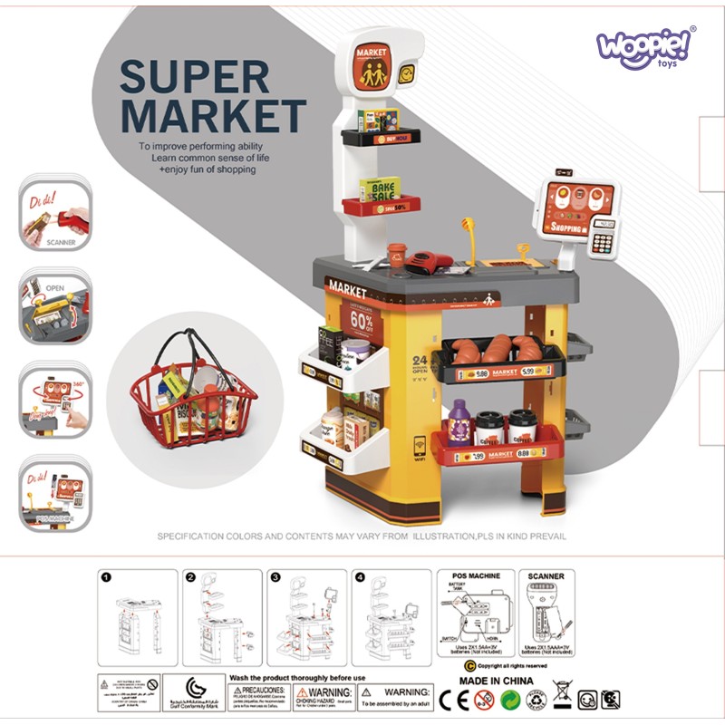 WOOPIE Interaktívny Super Market s Príslušenstvom