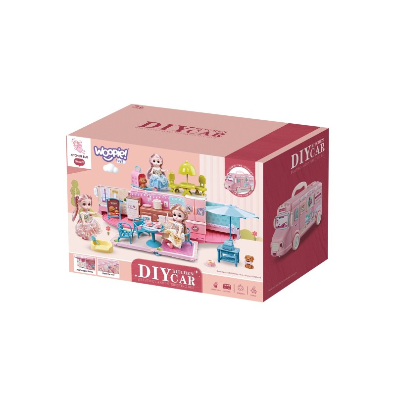 WOOPIE XXL Karavan a Domček pre Bábiky 2v1