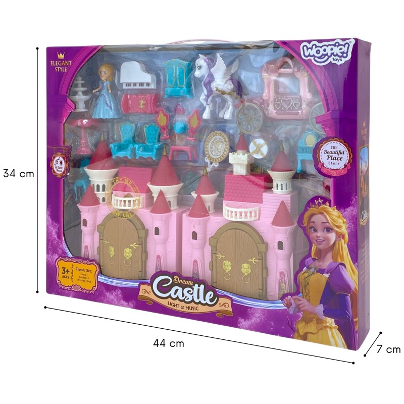 WOOPIE Interaktívny Zámok s Princeznou a Príslušenstvom