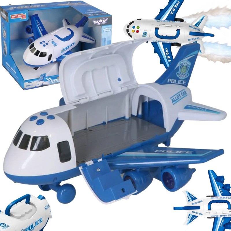 WOOPIE Interaktívne Policajné Lietadlo s Funkciou Pary