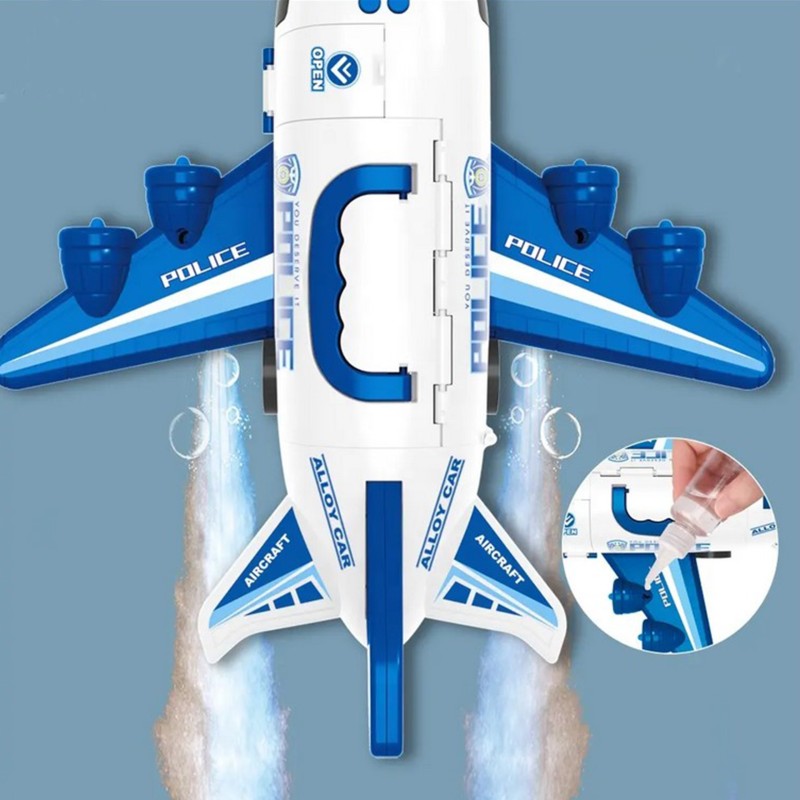 WOOPIE Interaktívne Policajné Lietadlo s Funkciou Pary